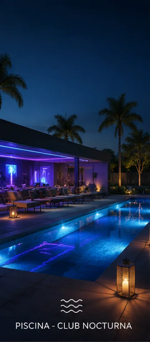 Piscina y club privado del Condominio Solara